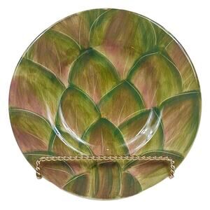 Pfaltzgraff Central Market Artichoke Pattern Ceramic Salad or Dessert Plate 8"
